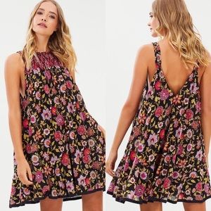 FREE PEOPLE • Oh Baby Floral Mini Dress Sz Medium